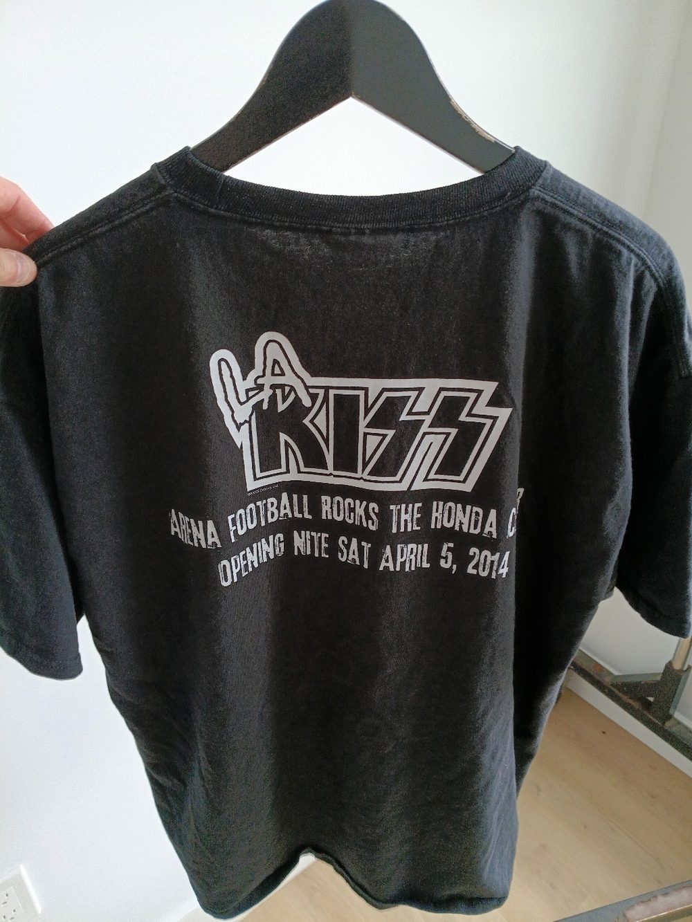 Vtg 2014 LA KISS AFL Arena Football Graphic T-Shirt XL Gene Simmons Paul Stanley - Picture 3 of 6
